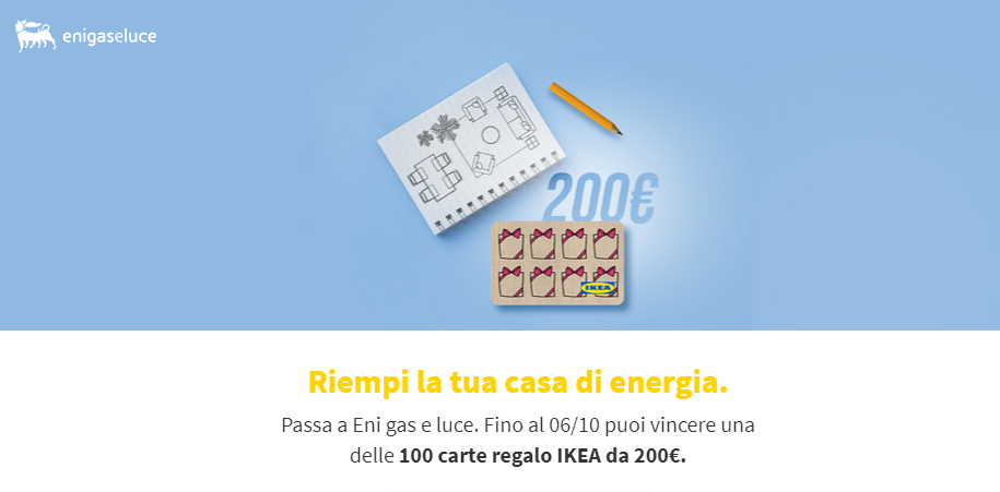 Get A Free Ikea Voucher From 200 With Eni Gas And Luce Mrdeals