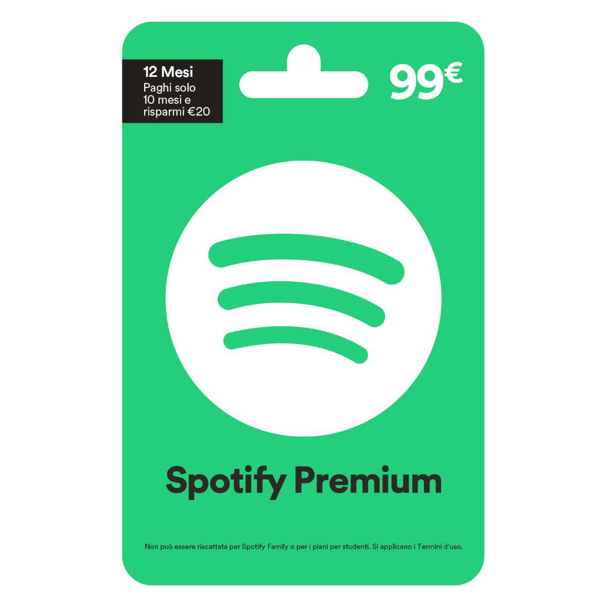 spotify 1 year gift card